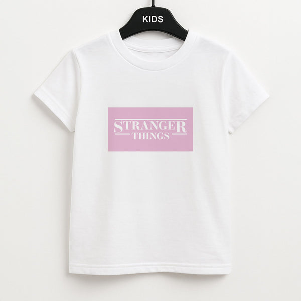 Pink Galaxy Stranger Kids T-Shirt