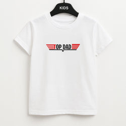 Top Dad- Fathers Day Unisex Kids T-Shirt