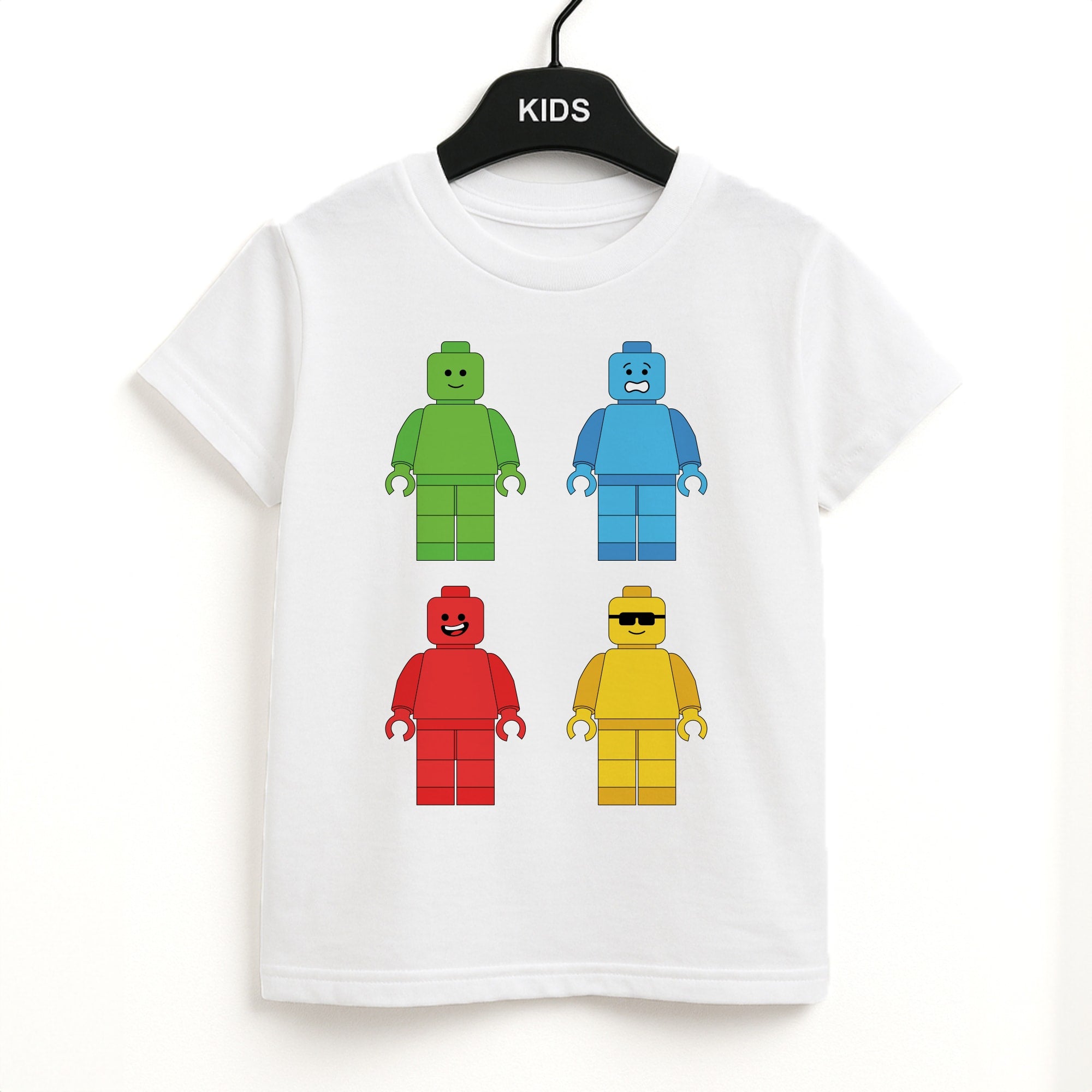 Bricks Figures Rainbow Kids T-Shirt