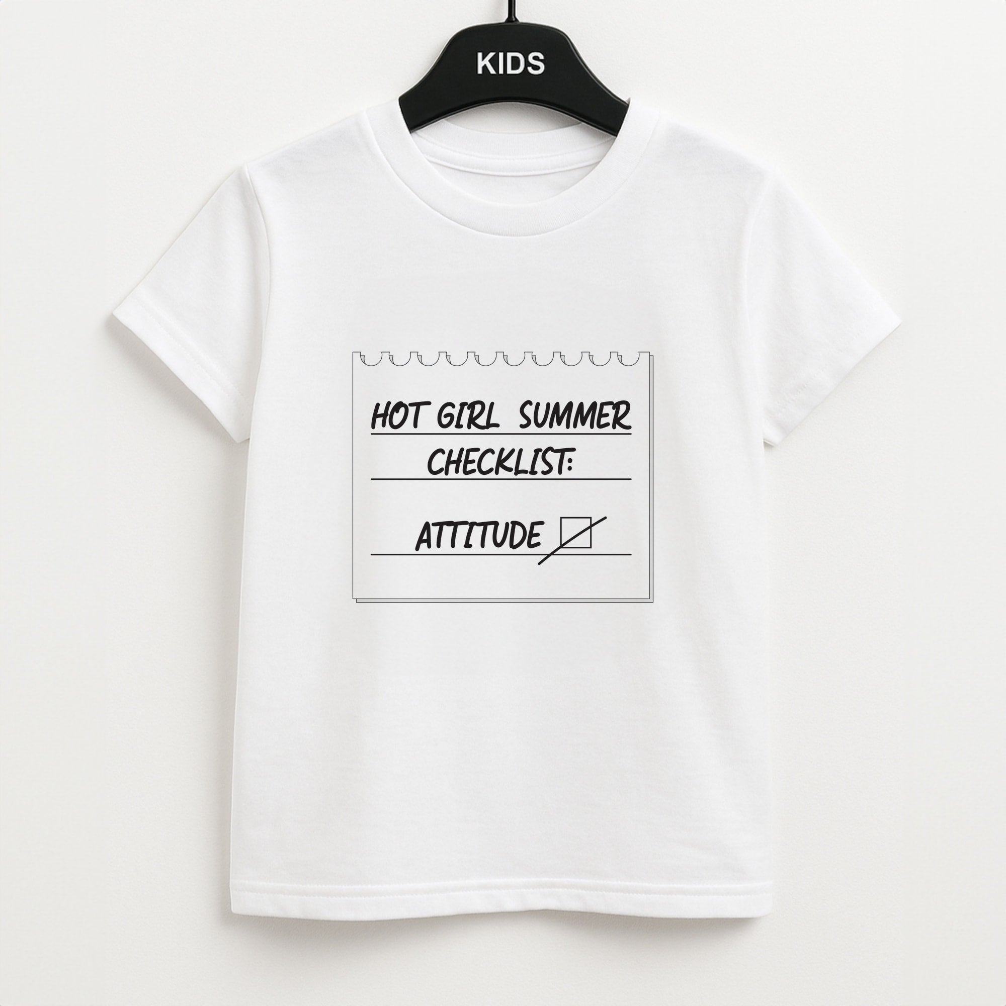 Hot Girl Summer Checklist - Summer Kids T-Shirt