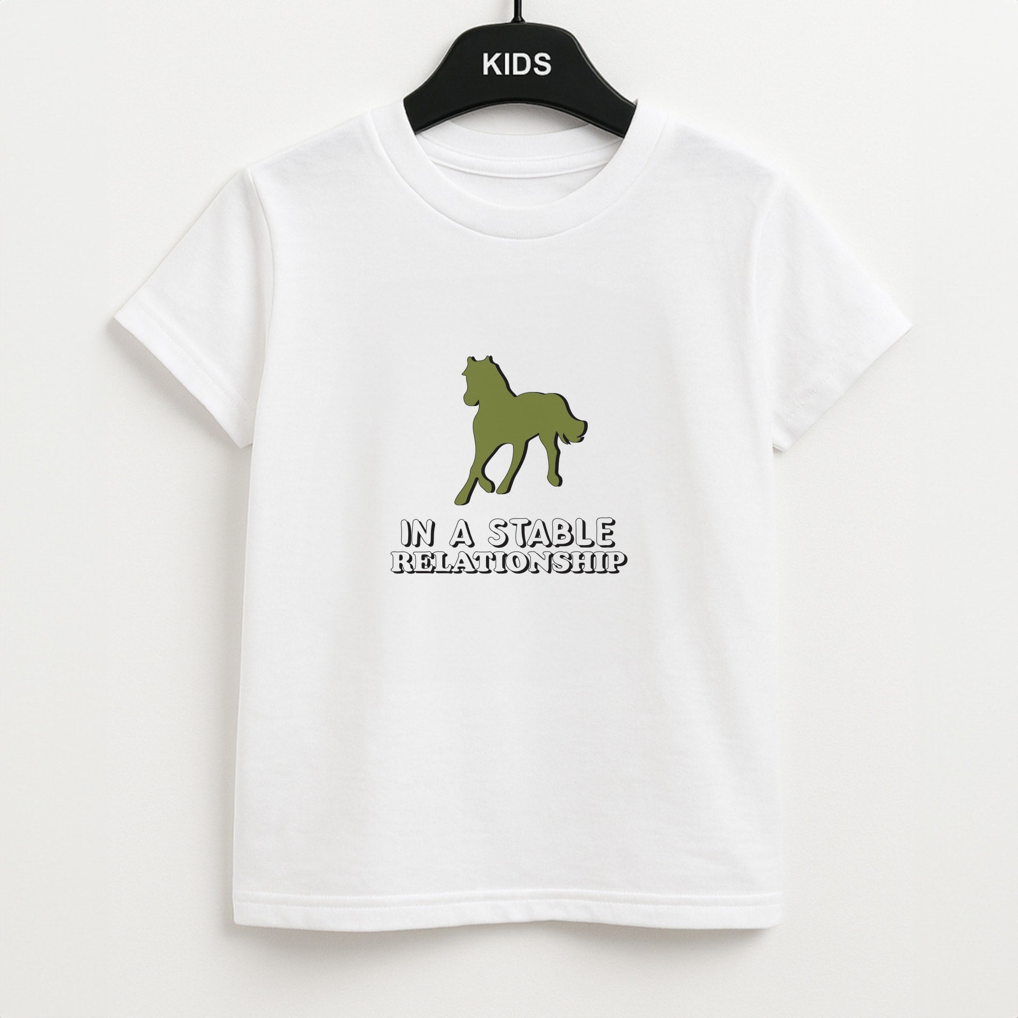 In A Stable Relationship - Horses Unisex Kids T-Shirt