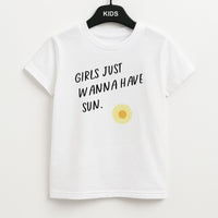 Girls Just Wanna Have Sun - Summer Kids T-Shirt