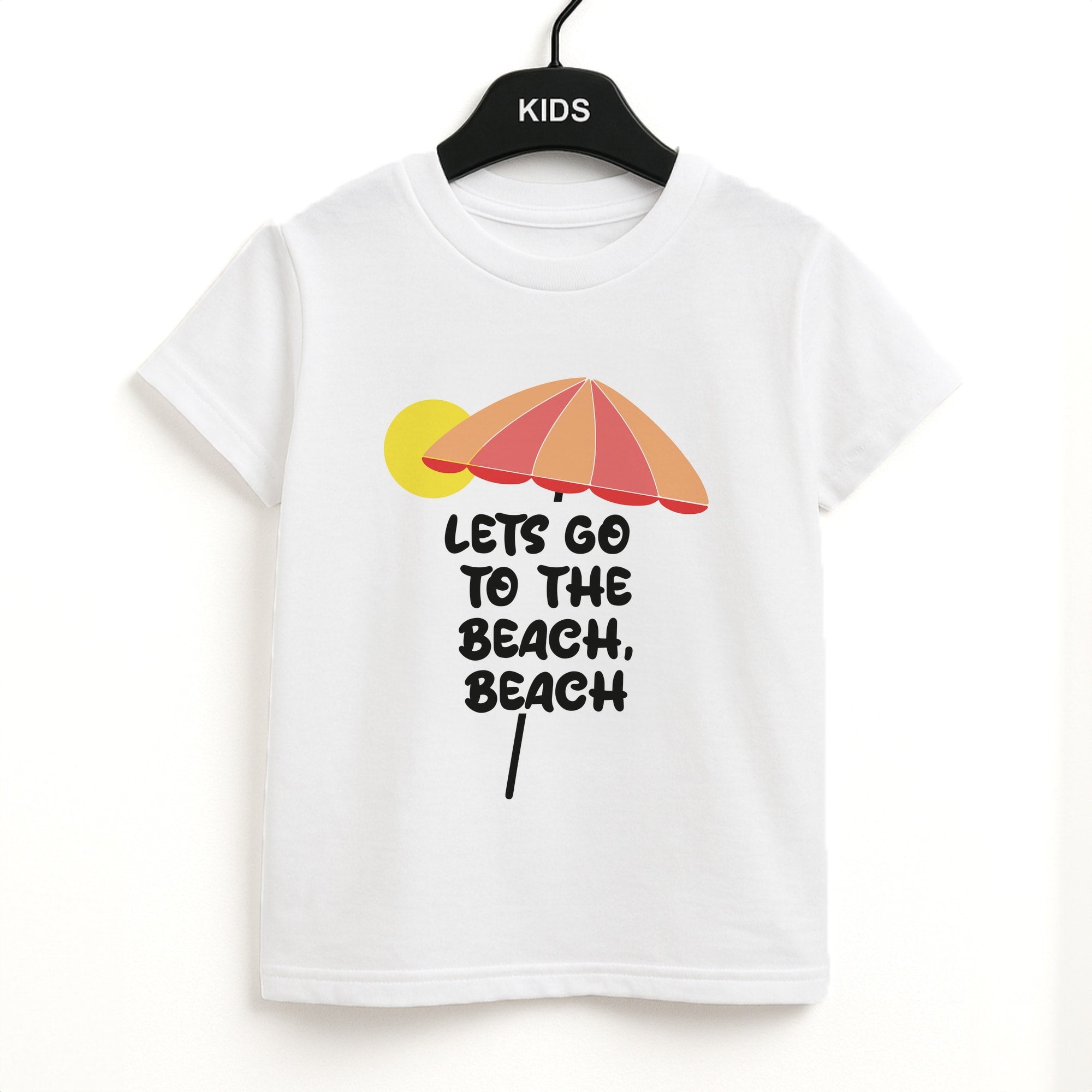 Lets Go To The Beach - Summer Quotes Unisex Kids T-Shirt