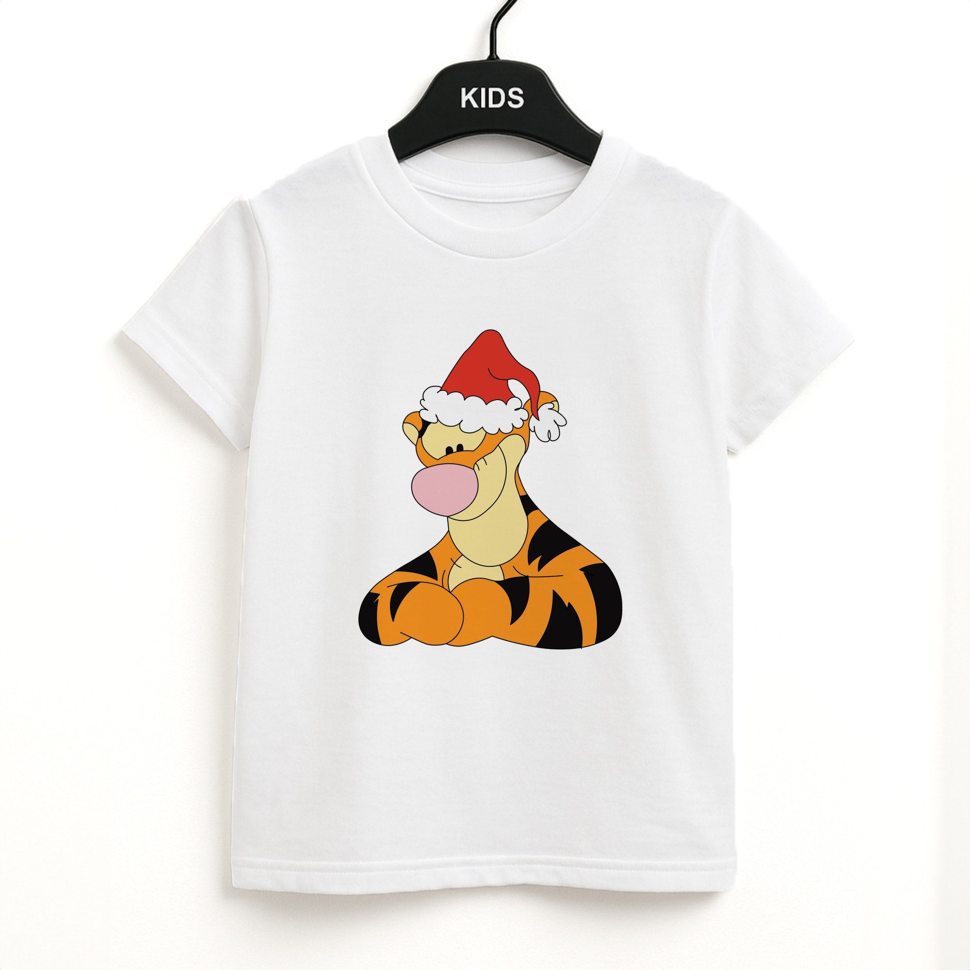 Tiger Pattern Christmas Kids T-Shirt