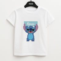 Standing Blue Alien - Personalised Disney Kids T-Shirt