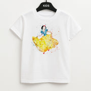 Watercolour Snow White Fairytale Kids T-Shirt 1