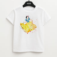 Watercolour Snow White Fairytale Kids T-Shirt