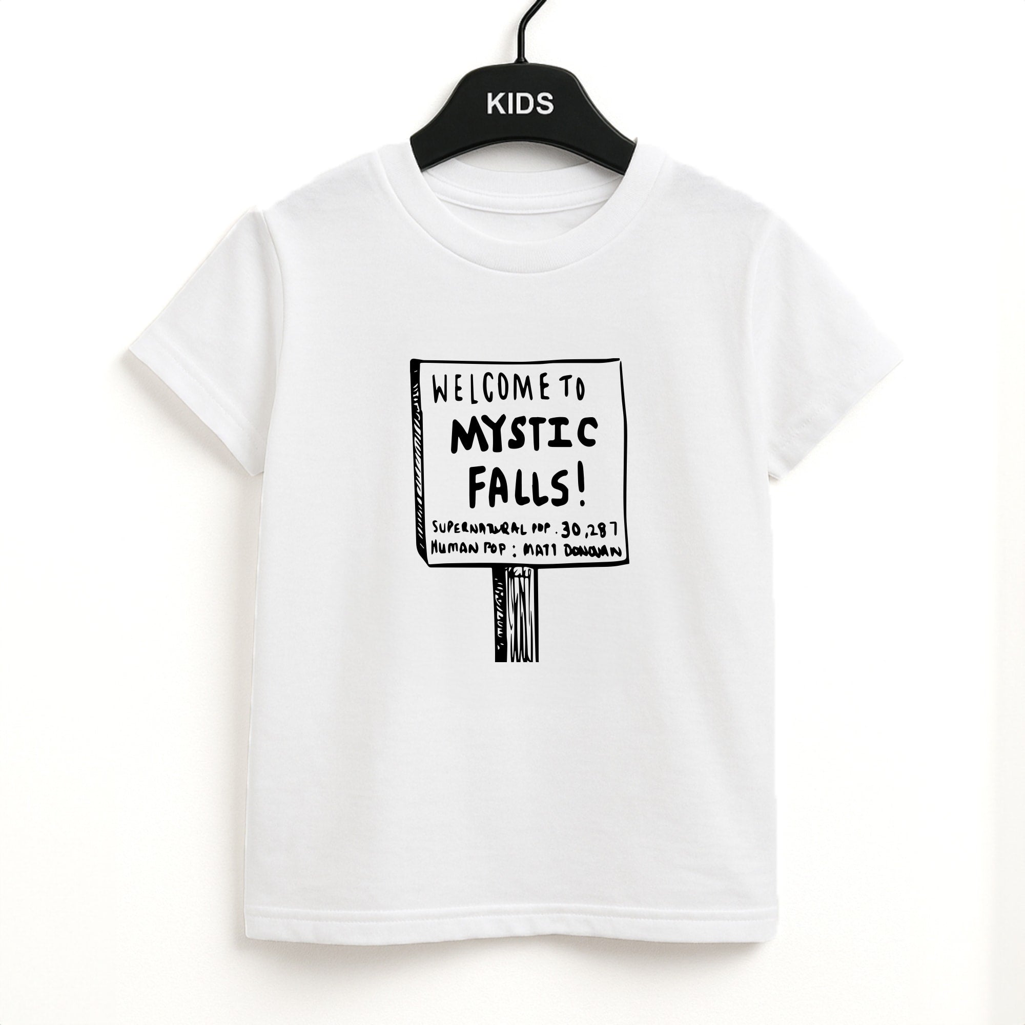 Welcome to Mystic Falls - VD Kids T-Shirt