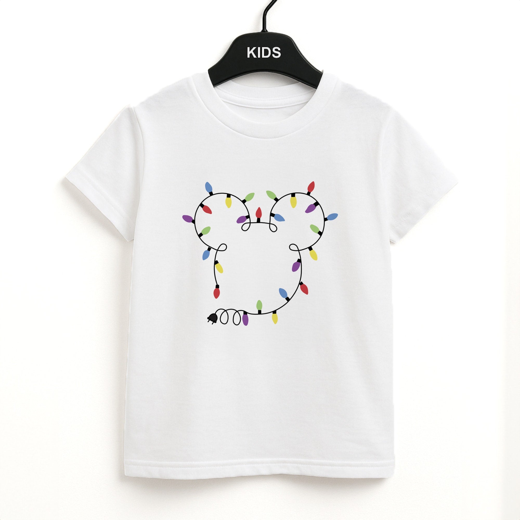 Mouse Christmas Lights Christmas Unisex Kids T-Shirt