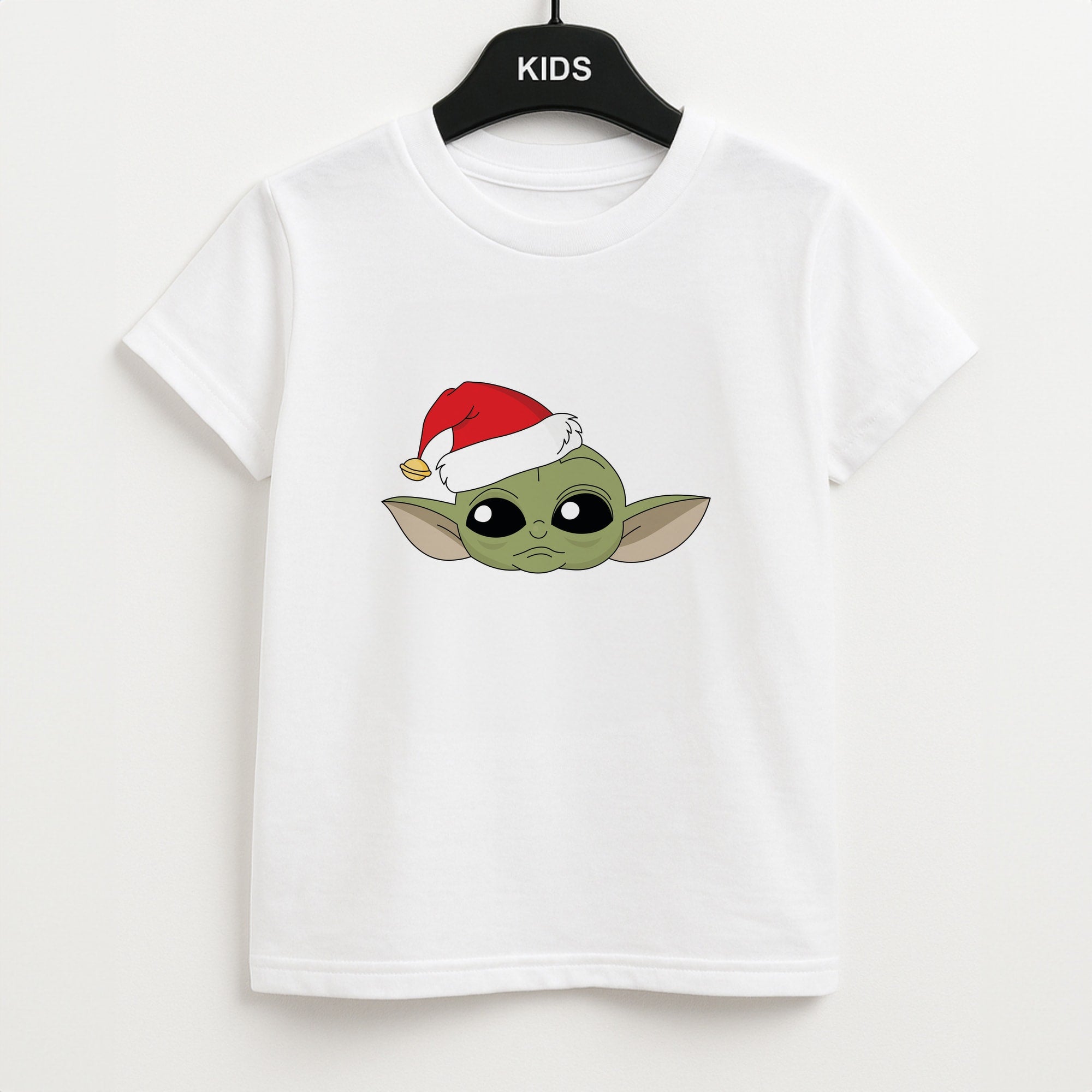 Baby Yoda Christmas Pattern Unisex Kids T-Shirt