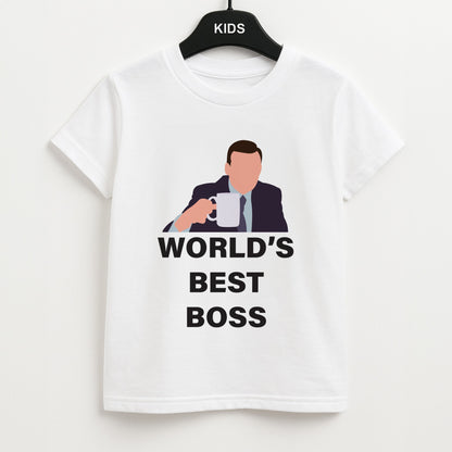 World's Best Boss - The Office Unisex Kids T-Shirt