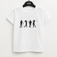 Golf Silhouettes Kids T-Shirt
