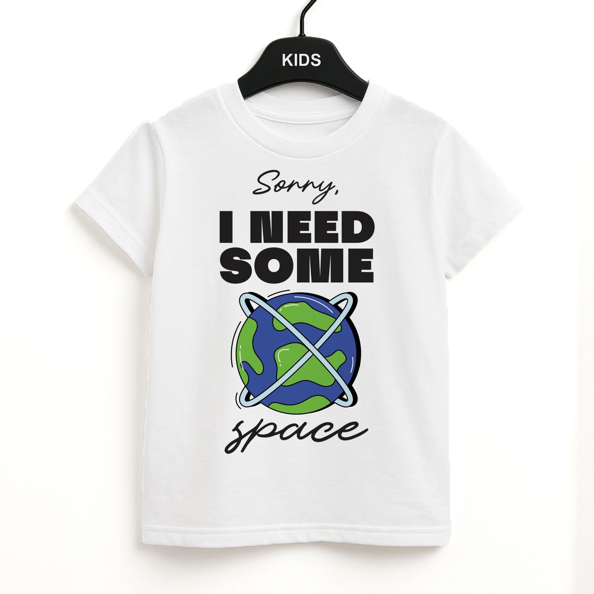 Cartoon I Need Some Space Kids T-Shirt