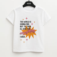 The World Is Gonna End - Fender Kids T-Shirt