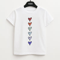 Love Heart Line Kids T-Shirt
