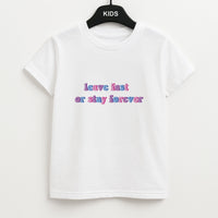 Leave Fast Or Stay Forever - Fender Kids T-Shirt