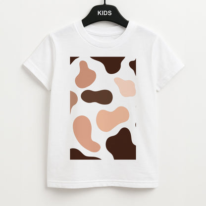 Cowprint Nude Kids T-Shirt