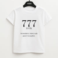 777 - Angel Numbers Kids T-Shirt