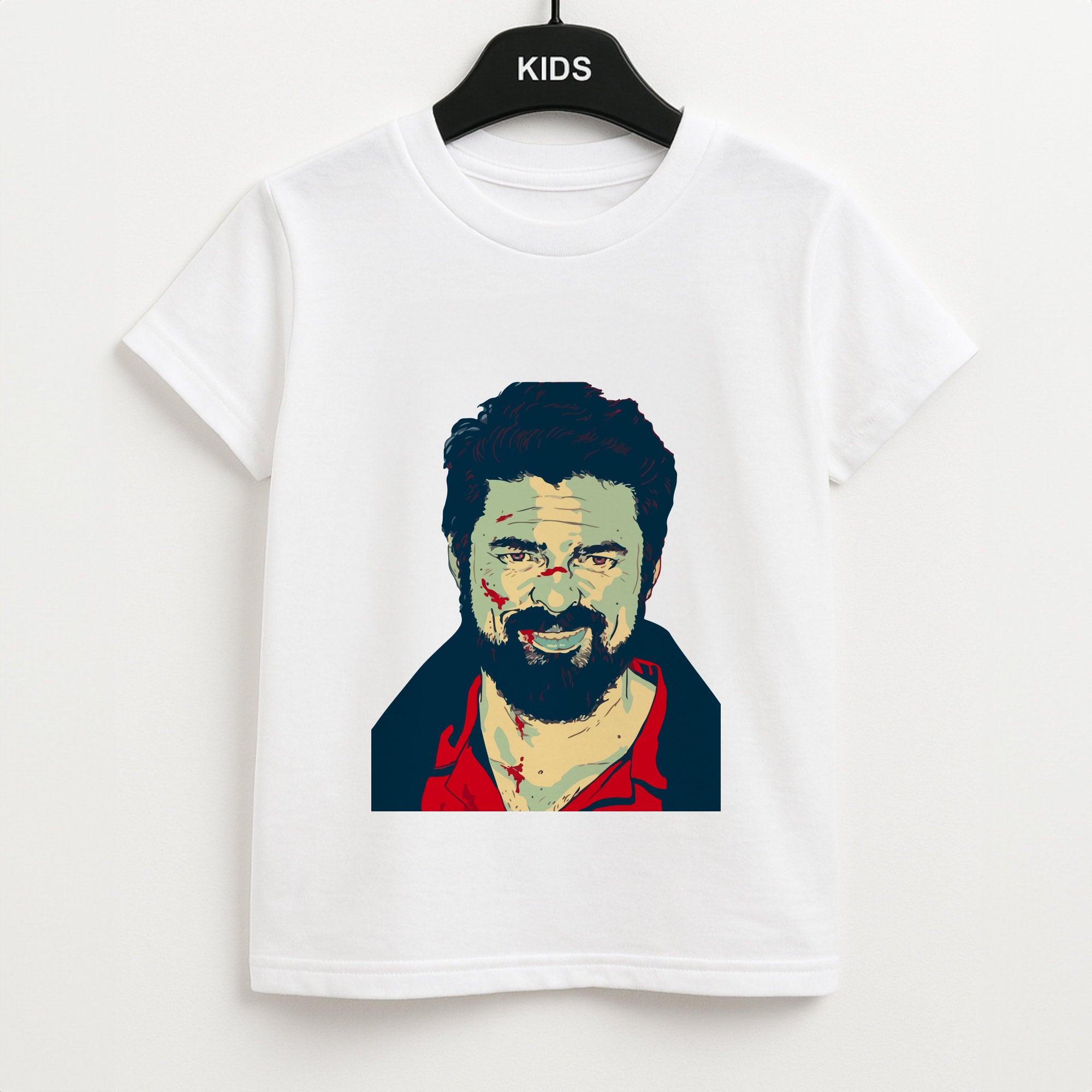 Billy Butcher Face Kids T-Shirt