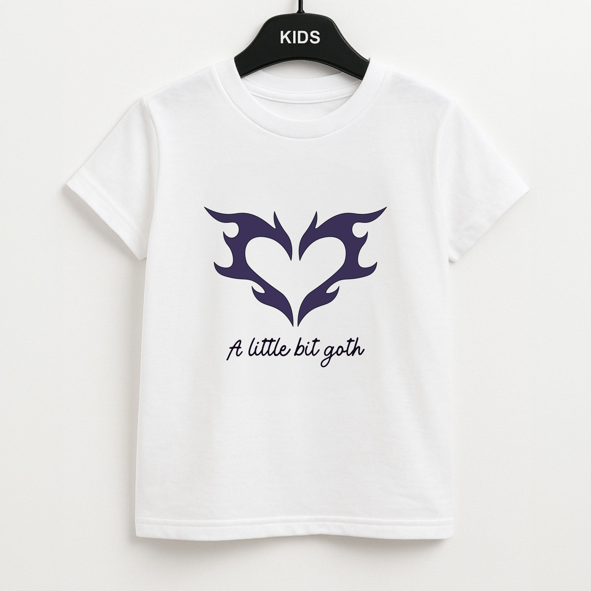 A Little Bit Goth Purple Kids T-Shirt
