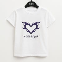 A Little Bit Goth Purple Kids T-Shirt