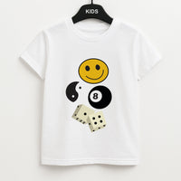 8 Ball Pattern - Skate Aesthetic  Kids T-Shirt