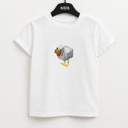 Mining Chicken Kids T-Shirt 1