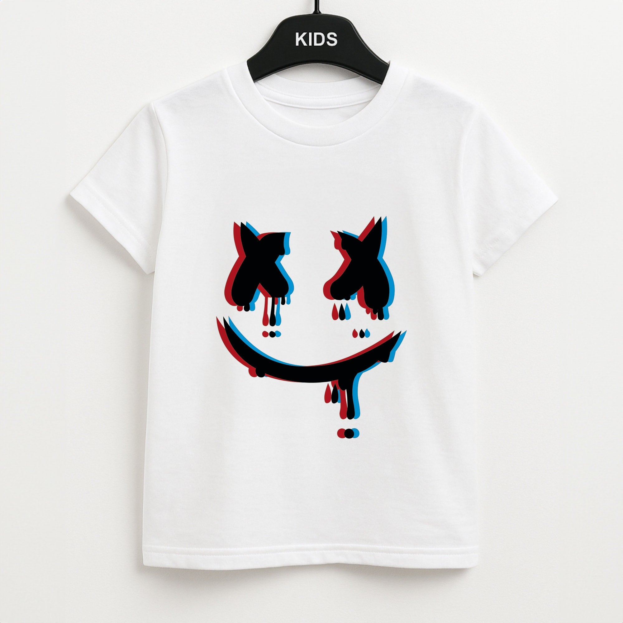 Blue Blur - White Helmet DJ Kids T-Shirt