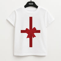 Xmas Bow - Christmas Patterns Kids T-Shirt