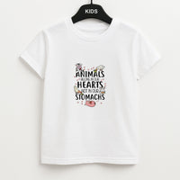 Animals Belong In Our Hearts - Vegan Kids T-Shirt
