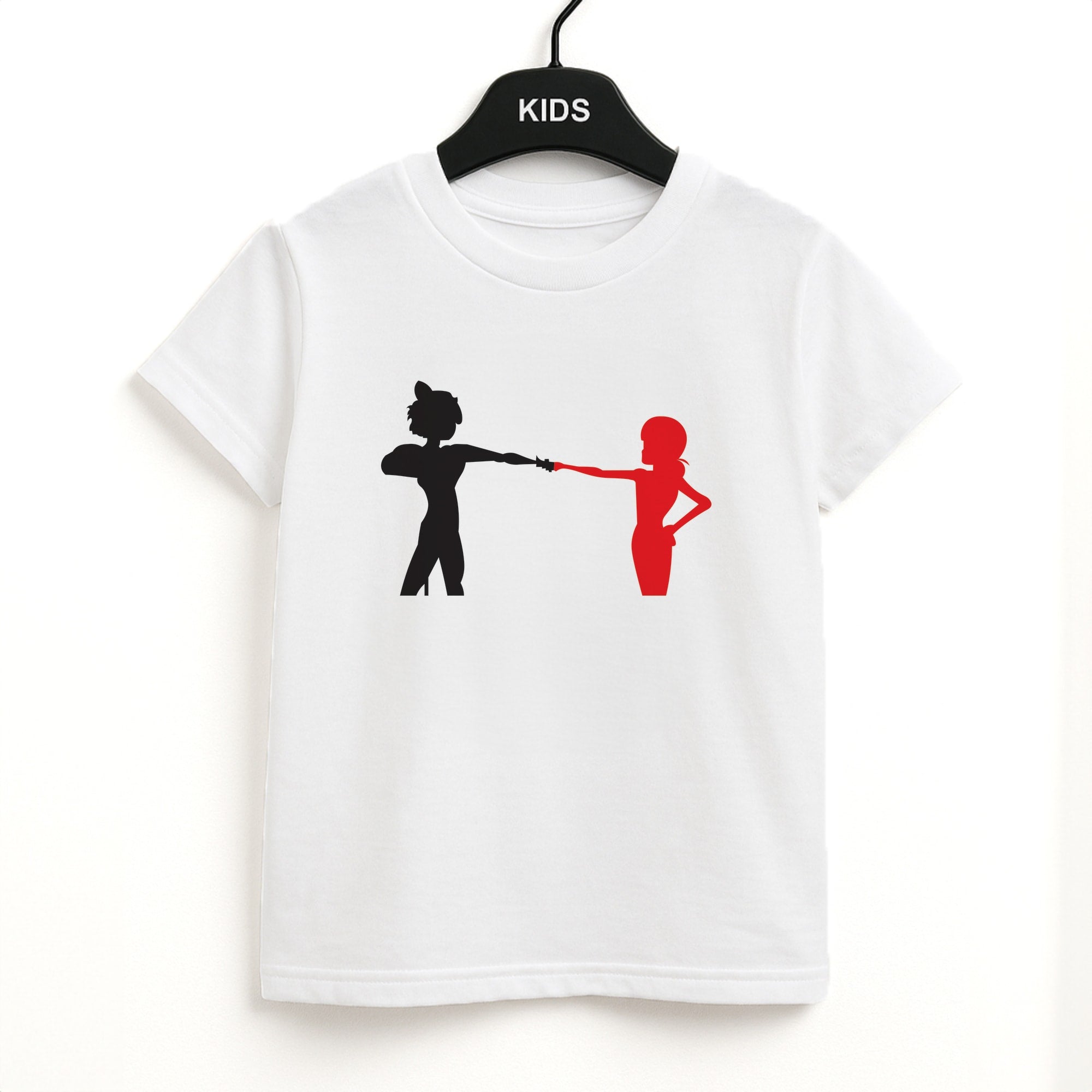 Red And Black Unisex Kids T-Shirt
