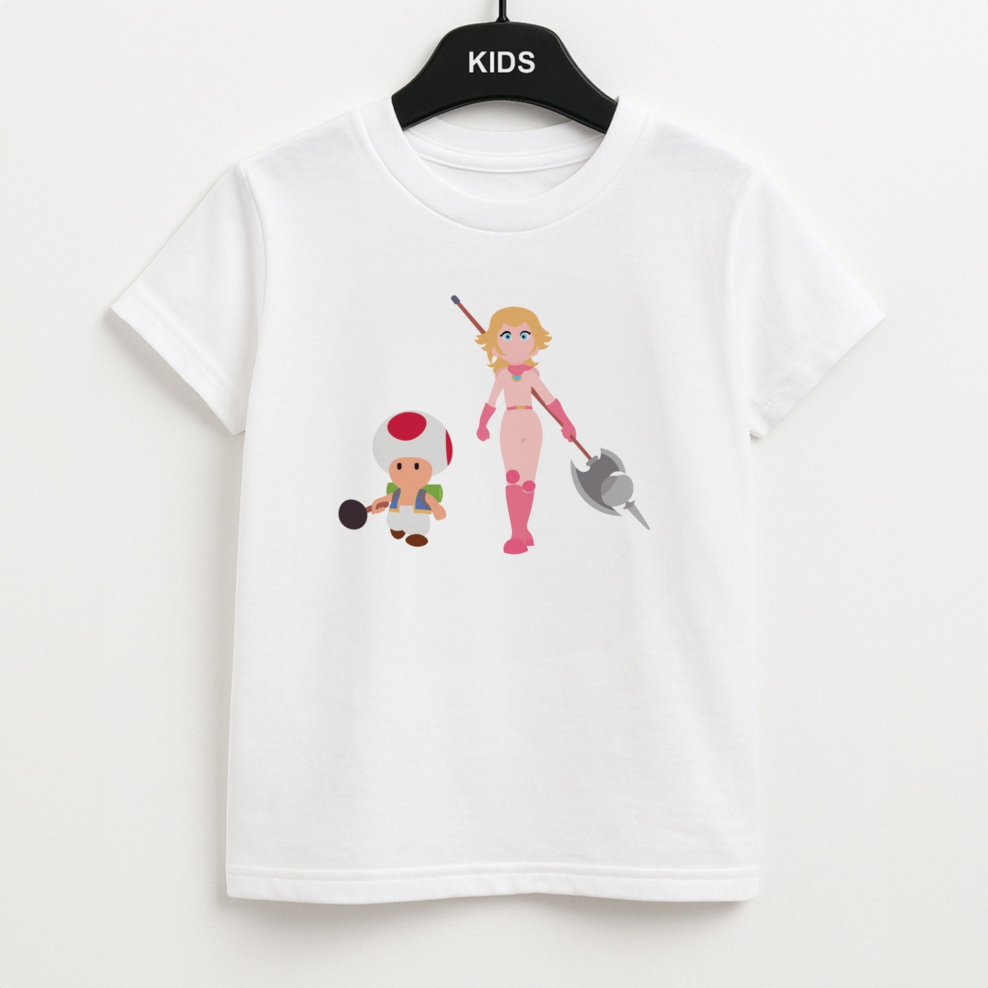 Toad And Peach Kids T-Shirt
