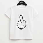 Fairytale Mouse Middle Finger Unisex Kids T-Shirt