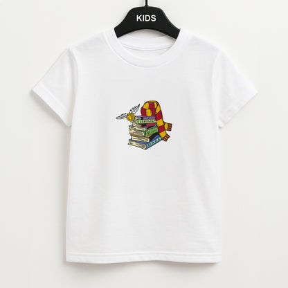 Book Stack Unisex Kids T-Shirt