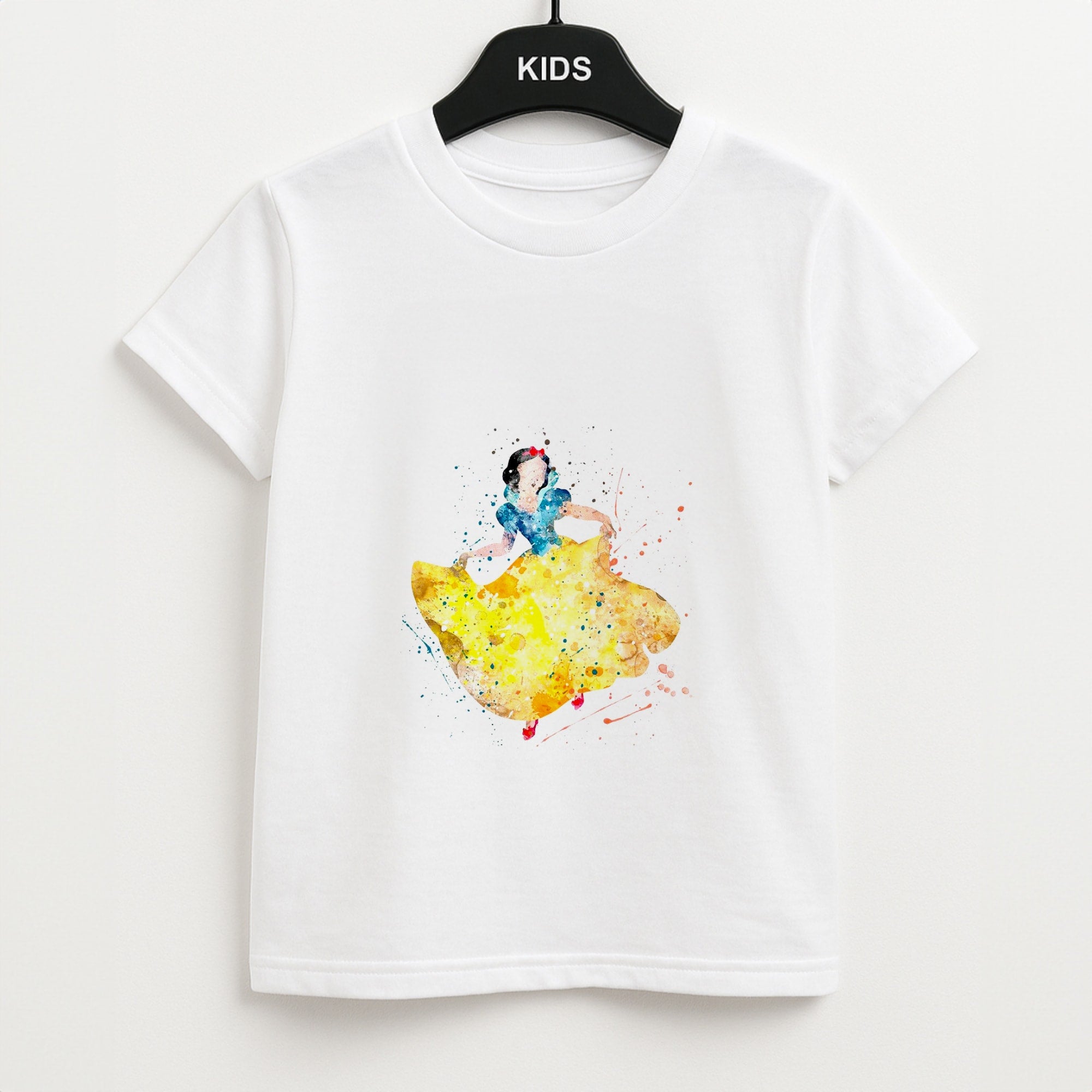 Watercolour Snow White Fairytale Unisex Kids T-Shirt