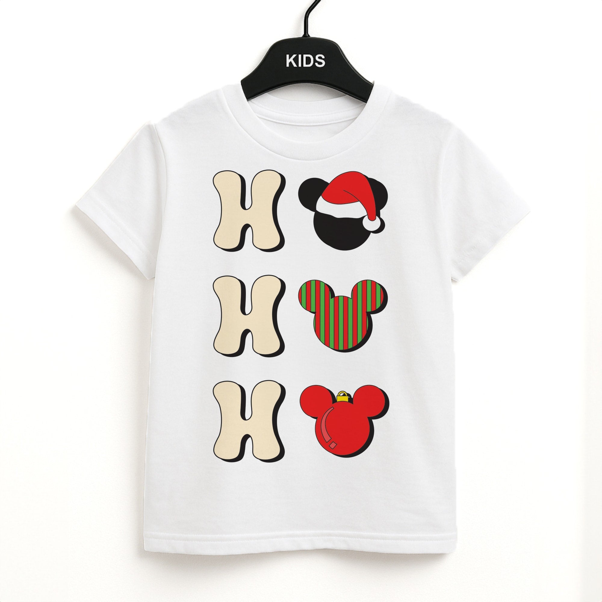 Ho Ho Ho Mickey Kids T-Shirt