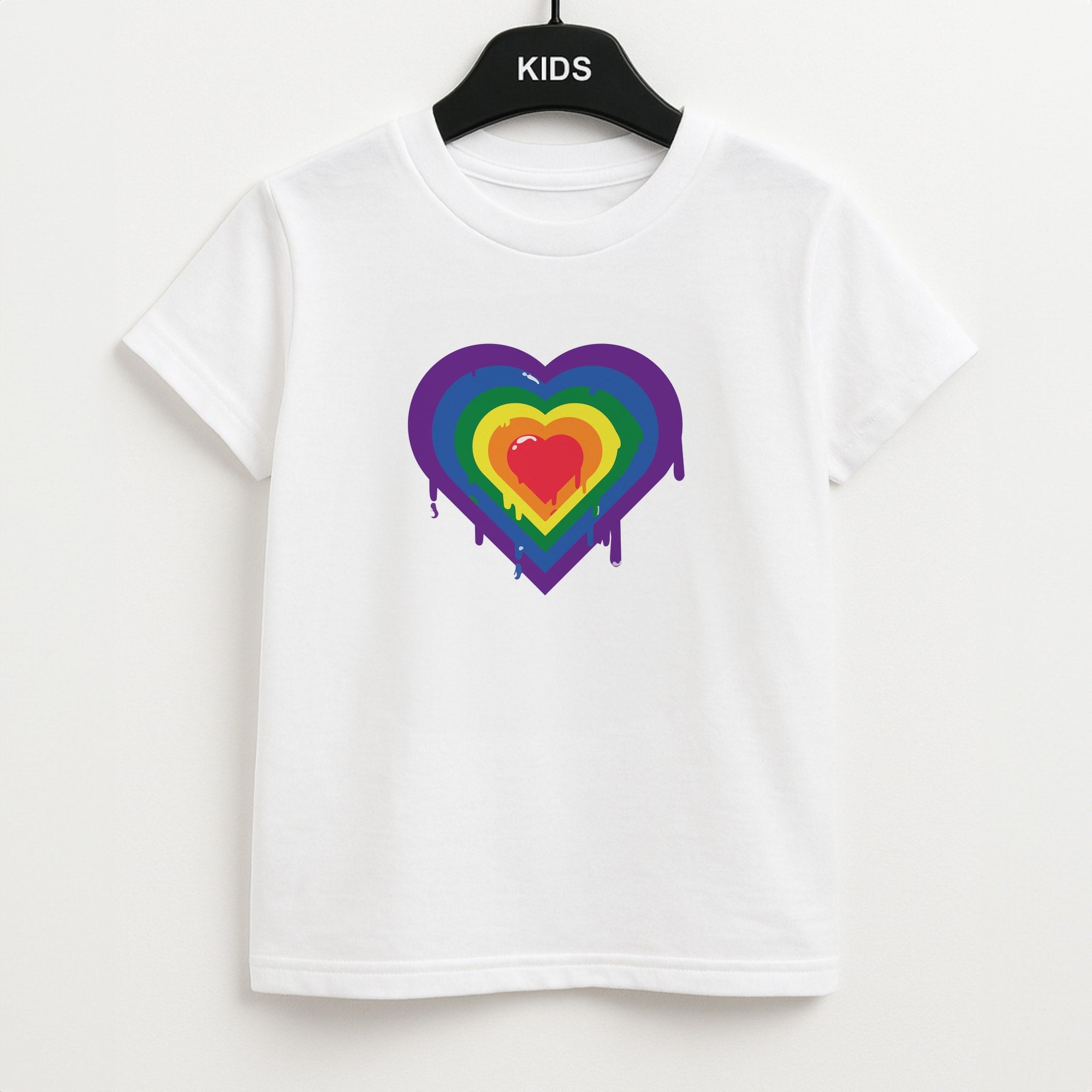 Dripped heart - Pride Kids T-Shirt
