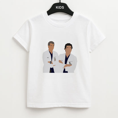 Two Doctors Arm Crossed - Grey's Unisex Kids T-Shirt