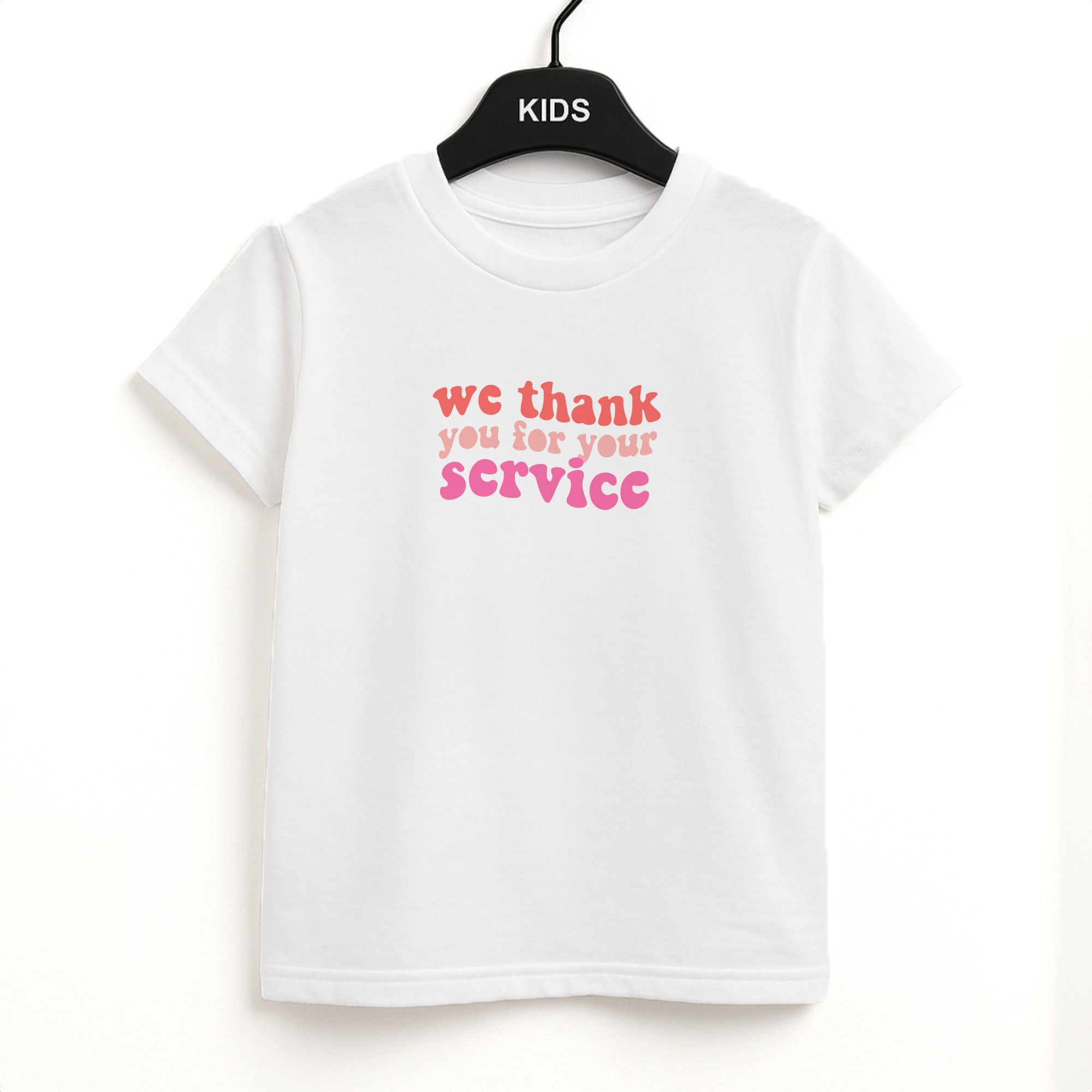 We Thank You For Your Service - Heart TV Unisex Kids T-Shirt