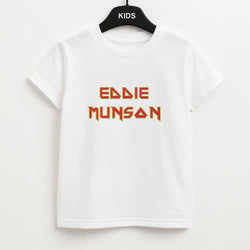 Eddie Munson Text Unisex Kids T-Shirt