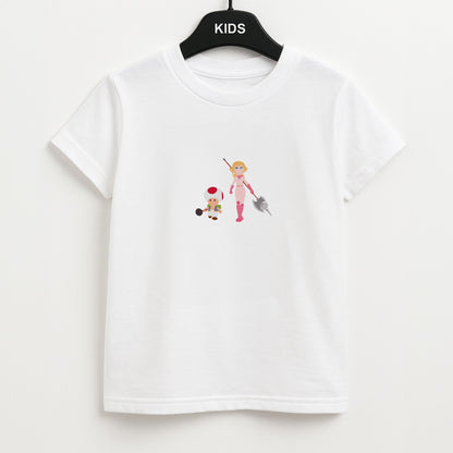 Toad And Peach Unisex Kids T-Shirt