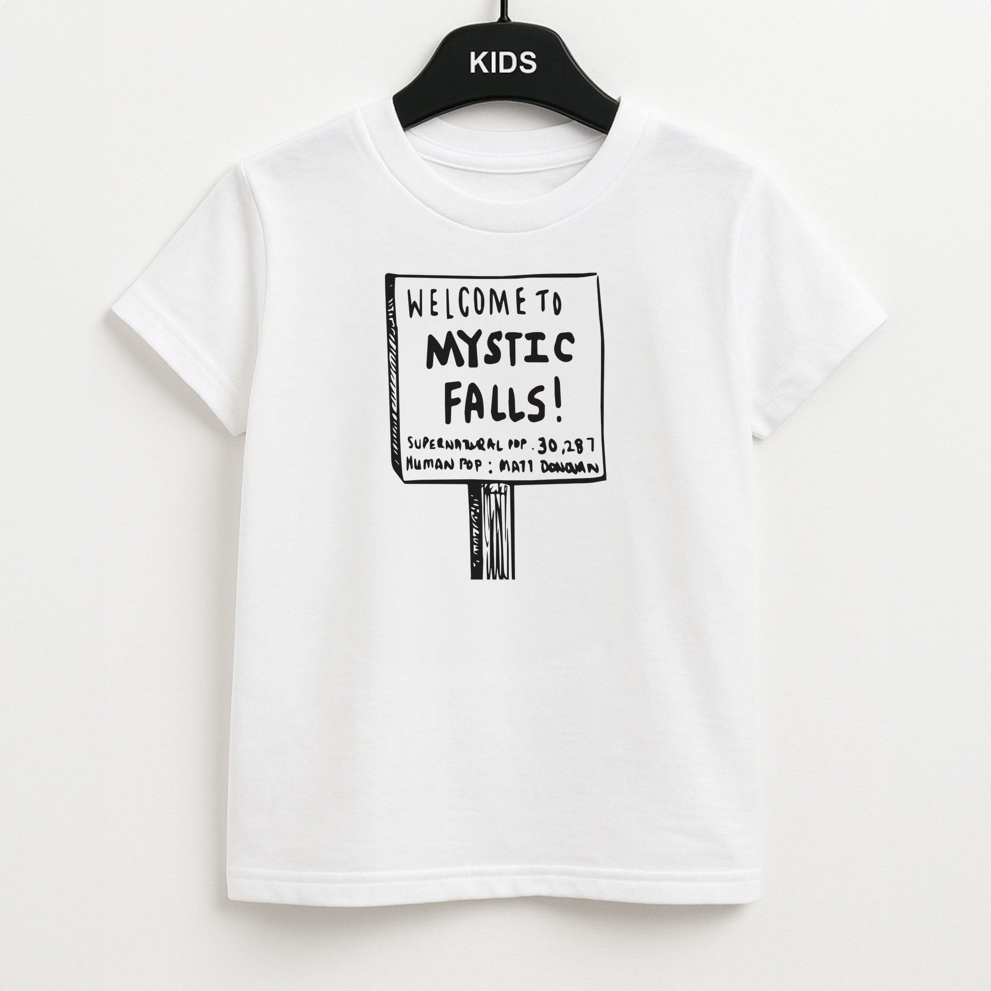 Welcome to Mystic Falls - VD Kids T-Shirt