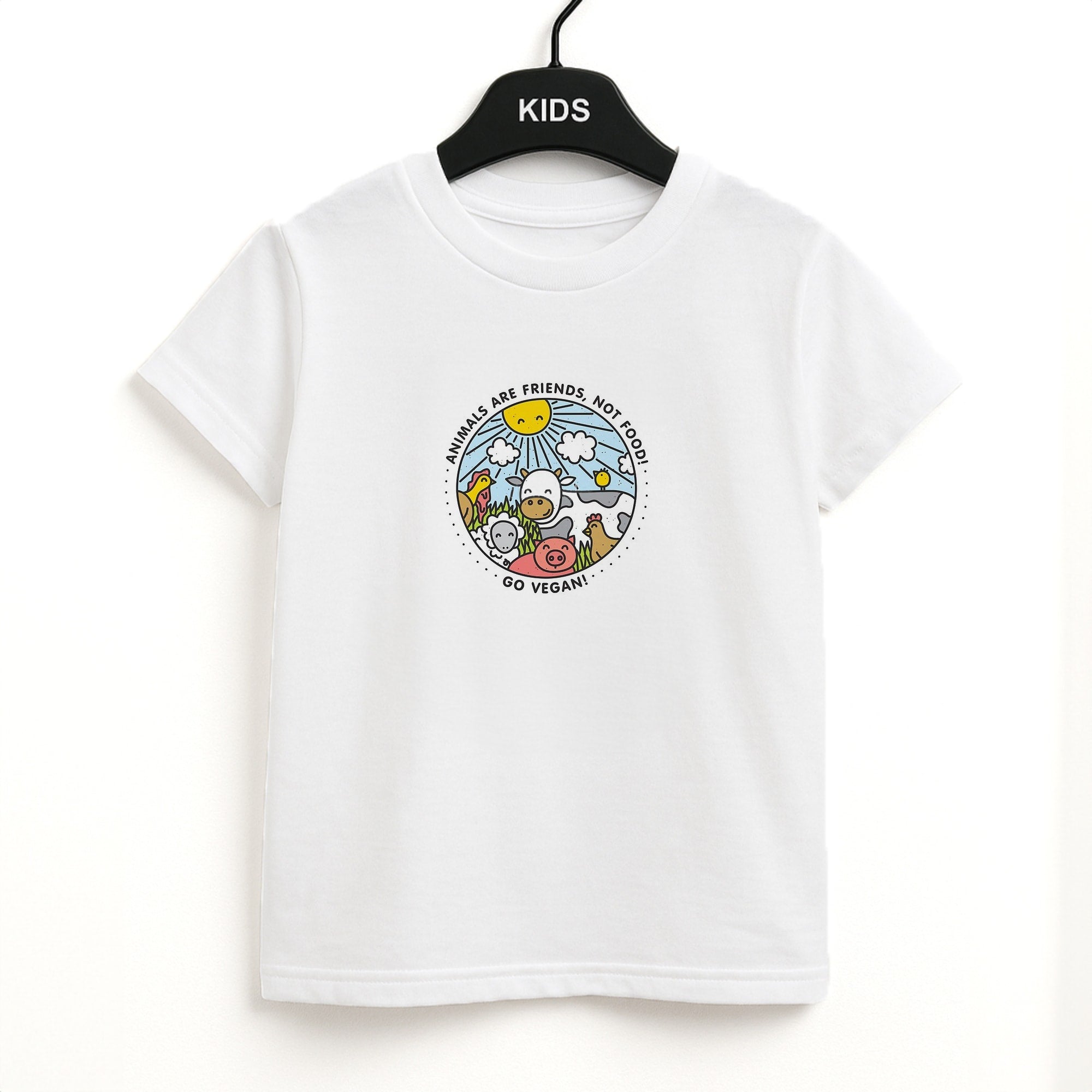 Animals Are Friends, Not Food - Vegan Kids T-Shirt