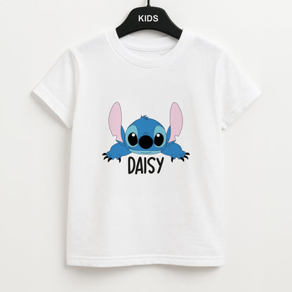 Blue Alien - Personalised Disney Unisex Kids T-Shirt