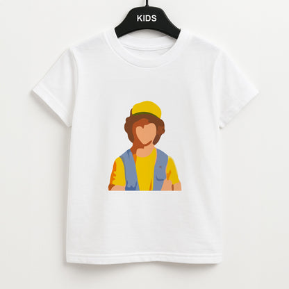 Faceless Dustin - Stranger Things Unisex Kids T-Shirt
