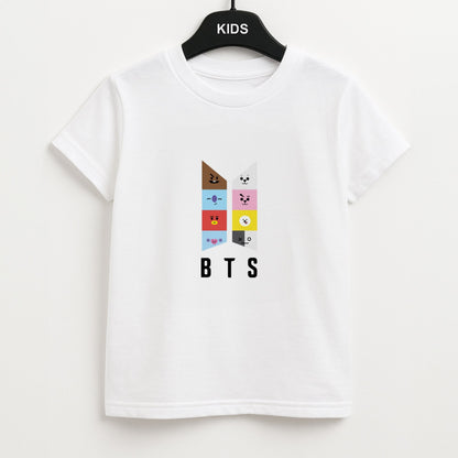 BT21 K-Pop Band Logo Unisex Kids T-Shirt