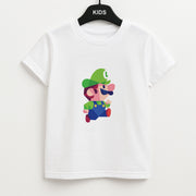 Running Luigi - Mario Kids T-Shirt 1