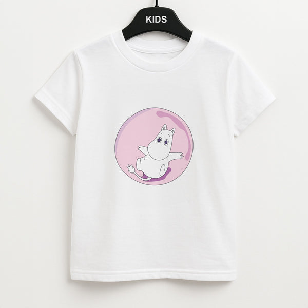 Moomin In A Pink Bubble  Unisex Kids T-Shirt