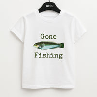 Gone Fishing  Kids T-Shirt