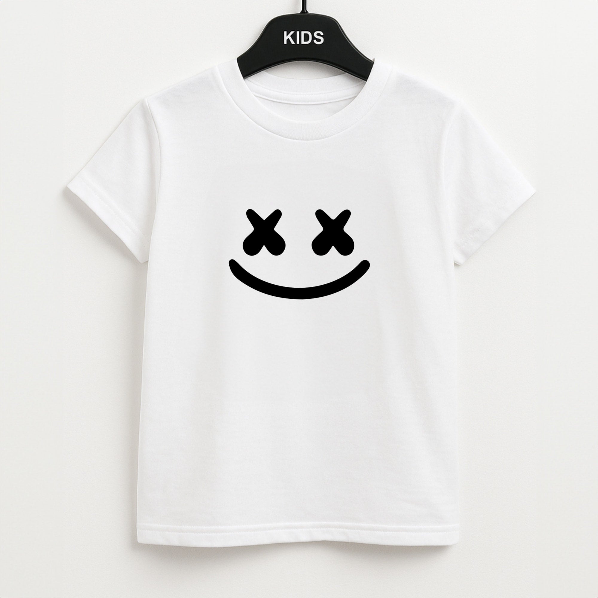Blue White Helmet DJ Kids T-Shirt